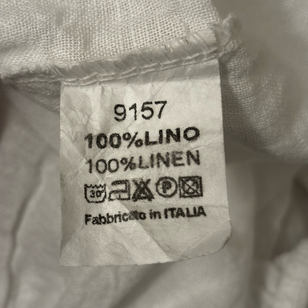 White 100% Linen Tank Top - Picture 6 of 6